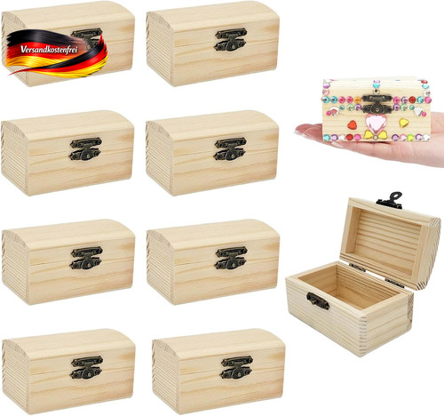 Mini holzkisten set stück - set,