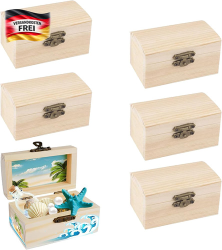 Mini holzkisten set stück - set,
