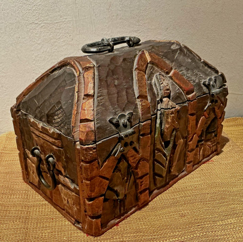 Vintage massiv mini truhe - vintage,
