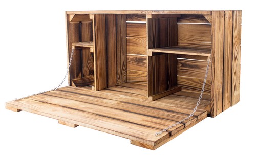 Hängebar holztruhe maxi - holztruhe,