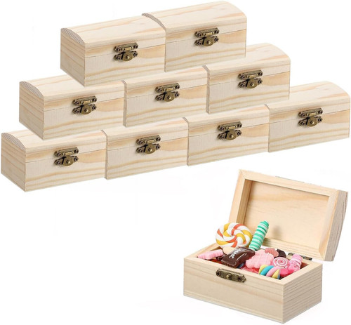 Mini holz schatzkiste - holz,