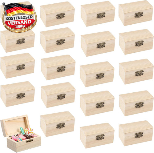 Mini schatzkiste holz set - mini, 20