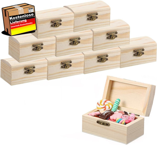 Mini holz schatztruhe set für - mini,