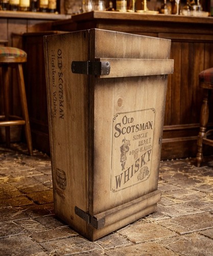 Barschrank frachtkiste old - barschrank,