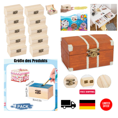 Mini holzkiste stück diy - holzkiste, 10