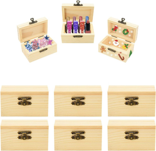 Mini schatztruhe holz - schatztruhe, holz-6